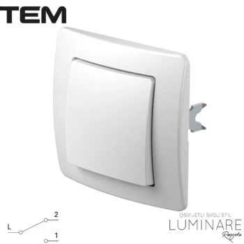 PREKIDAČ IZMJENIČNI 10A SE60PW EKONOMIK BIJELA SJAJNA