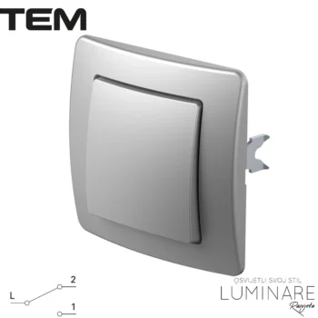 PREKIDAČ IZMJENIČNI 10A SE60ES EKONOMIK SREBRNA MAT