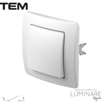 PREKIDAČ OBIČNI 10A SE10PW EKONOMIK BIJELA SJAJNA