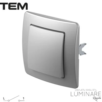 PREKIDAČ OBIČNI 10A SE10ES EKONOMIK SREBRNA MAT