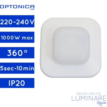 SENZOR POKRETA STROPNI 360° IP20 BIJELI