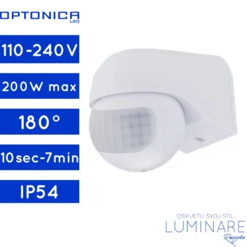 SENZOR POKRETA ZIDNI IP54 BIJELI