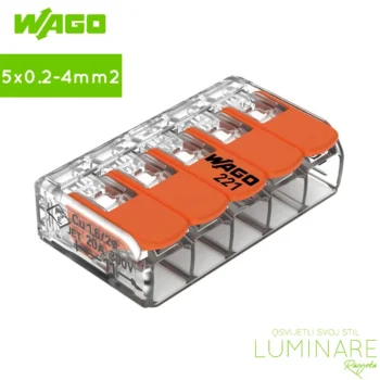 wago klema-stezaljka-sa polugom-5x0.2-4mm2-221-415-luminare rasvjeta