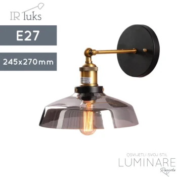 ZIDNA SVJETILJKA LOFT 278W GREY E27