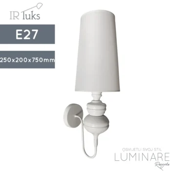 ZIDNA SVJETILJKA W4017S BIJELA E27