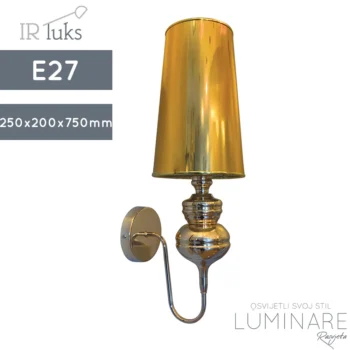 ZIDNA SVJETILJKA W4017S ZLATNA E27