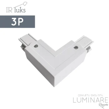 KUTNI KONEKTOR ZA TROFAZNU ŠINU BIJELI IRLUKS