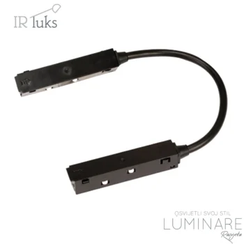 KUTNI SOFT KONEKTOR ZA MAGNETNU ŠINU CRNI