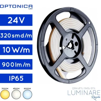 led traka cob 24v 10w-ip65-3000k-4500k-6000k-d shape-luminare