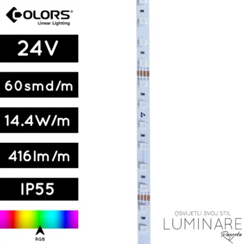 rgb led traka colors-rgb-ip55-14.4w-d560rgb-24v-10mm-luminare rasvjeta