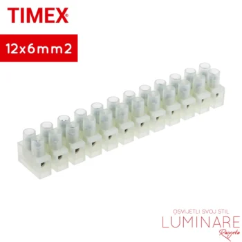 redna stezaljka-luster klema-6mm-poluprozirna-luminare rasvjeta