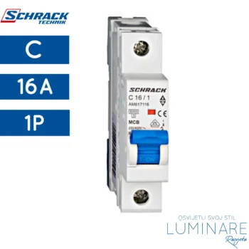 automatski osigurac-zastitni prekidac-16a-c-1p-amparo-schrack-am617116-luminare rasvjeta