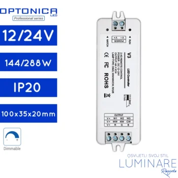 zonski kontroler za jednobnojnu ili rgb led traku-otonica-12v-24v-6353-luminare rasvjeta