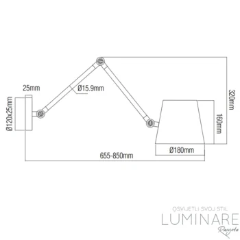 Alternative view of ZIDNA SVJETILJKA W-17041IR