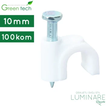 obujmica za kabel sa cavlicem-bijela-100kom-10mm-luminare rasvjeta