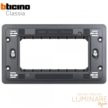 nosivi okvir 4m bticino classia-sa vijcima-sivi-luminare rasvjeta