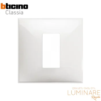 okvir bticino classia bijeli 1m-r4801rw-ukrasni okvir-luminare rasvjeta