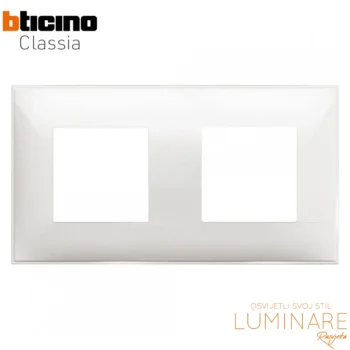 okvir bticino classia bijeli 2x2m-r4802m2rw-ukrasni okvir-luminare rasvjeta