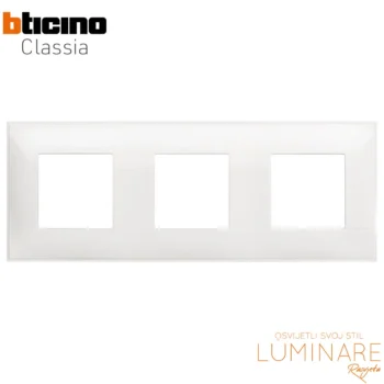 okvir bticino classia bijeli 3x2m-r4802m3rw-ukrasni okvir-luminare rasvjeta