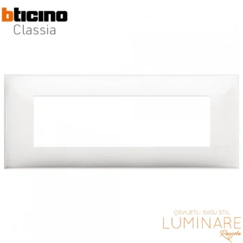 okvir bticino classia bijeli 7m-r4807rw-ukrasni okvir-luminare rasvjeta