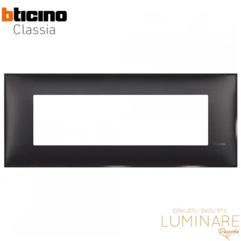 okvir bticino classia crni mat 7m-r4807bg-ukrasni okvir-luminare rasvjeta