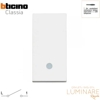 prekidac osvijetljen bticino classia-bijeli-rw4001l-luminare rasvjeta