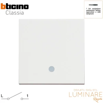 prekidac osvijetljen bticino classia-bijeli-rw4001m2l-luminare rasvjeta