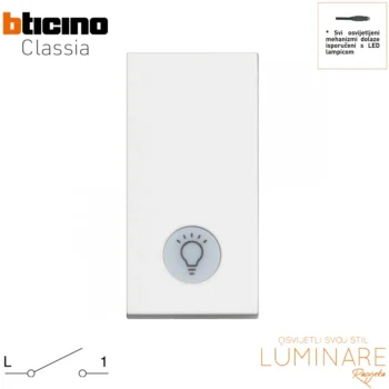 prekidac simbol svjetlo osvijetljeno-sklopka-10a-bijeli-1m-rw4001la-luminare rasvjeta