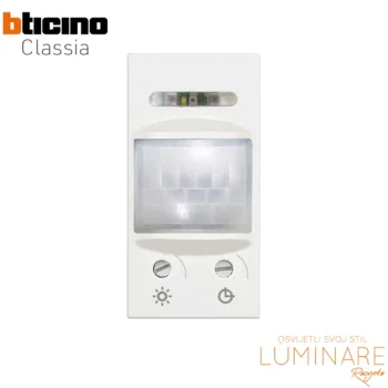 sklopka sa ic detektorom pokreta-bticino classia-1m-luksomat-vremenska odgoda-bijeli-rw4431-luminare rasvjeta