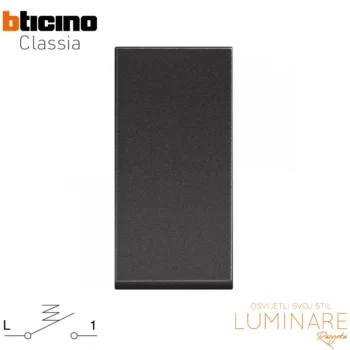 tipkalo bticino classia-1m-10a-crno-rg4005-luminare rasvjeta