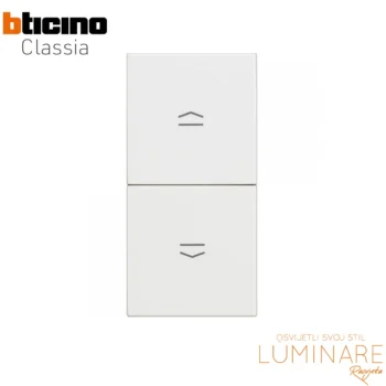 tipkalo za rolete bticino classia-10a-RW4037-1m-bijeli-luminare rasvjeta