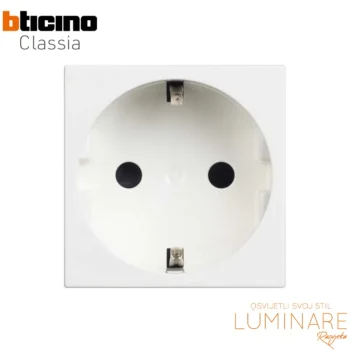 uticnica bticino classia-bijela-2m-16a-2p+e-rw4141-luminare rasvjeta