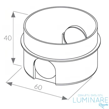 Alternative view of RAZVODNA KUTIJA 60x40 ZA UGRADNJU U ZID
