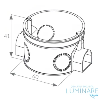 Alternative view of RAZVODNA KUTIJA 60x40 NIZAJUĆA ZA UGRADNJU U ZID