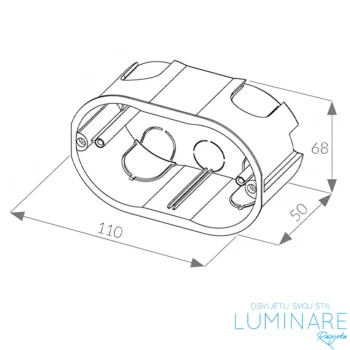 Alternative view of RAZVODNA KUTIJA 3M ZA UGRADNJU U KNAUF