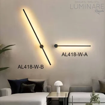 Alternative view of ZIDNA LED SVJETILJKA 11W AL418-W-B CRNA