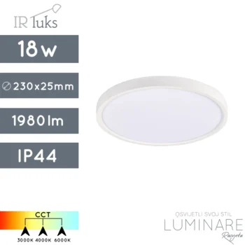 LED PLAFONJERA 18W SD-P017S BIJELA IP44