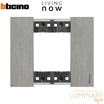 okvir bticino living now steel 2m-luminare rasvjeta