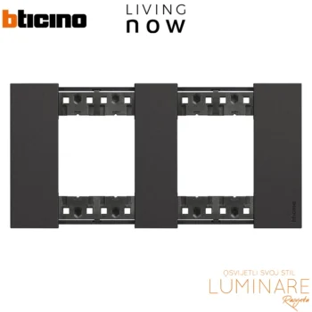 okvir bticino living now black 2x2m-luminare rasvjeta