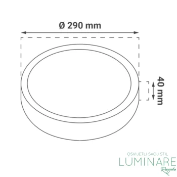 Alternative view of LED PANEL 24W OKRUGLI NADGRADNI