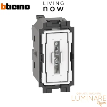izmjenicni prekidac 1m 10a-automatske stezaljke-bticino living now-luminare rasvjeta