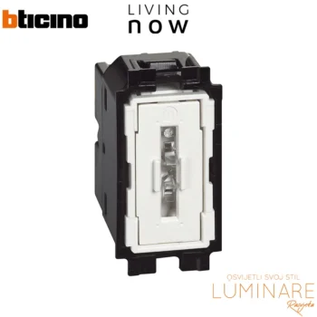 izmjenicni prekidac 1m 10a-vijcane stezaljke-bticino living now-luminare rasvjeta