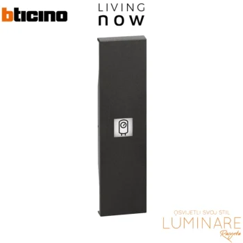 tipka za prekidac oznaka bojler 1m-crna-bticino living now-luminare rasvjeta