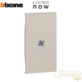 tipka za prekidac oznaka ventilator 2m-pijesak-bticino living now-luminare rasvjeta