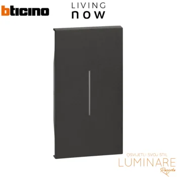 tipka za prekidac 2m-crna-bticino living now-luminare rasvjeta