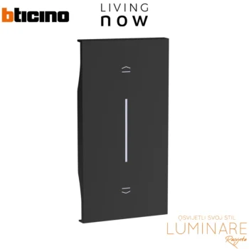 tipka za tipkalo za rolete 2m crna bticino living now-luminare rasvjeta