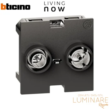 tv sat prolazna 2m uticnica bticino living now k4214m2p14