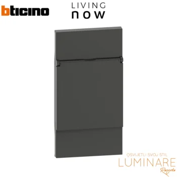 pokrov sa poklopcem za šuko uticnicu 2m-crni-living now-kg04p