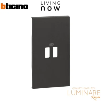 pokrov za usb uticnicu 2m-crni-living now-kg12c