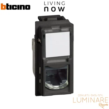 cat5e rj45 uticnica-crna-bticino living now-kg4279c5e